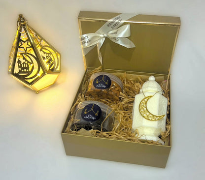 Deluxe Candle & gourmet box